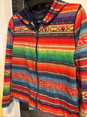 Ralph Lauren Aztec print Multicolor Zip-Up Hoodie